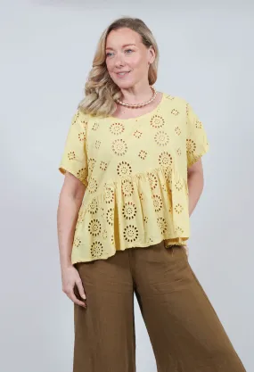 Ahbiszett Top in Leo Yellow