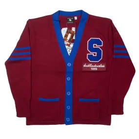 BIG BOY CARDIGAN BURGUNDY - SCCDG