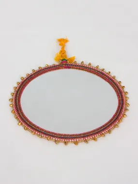 Boho Beaded Mirrors, Gold