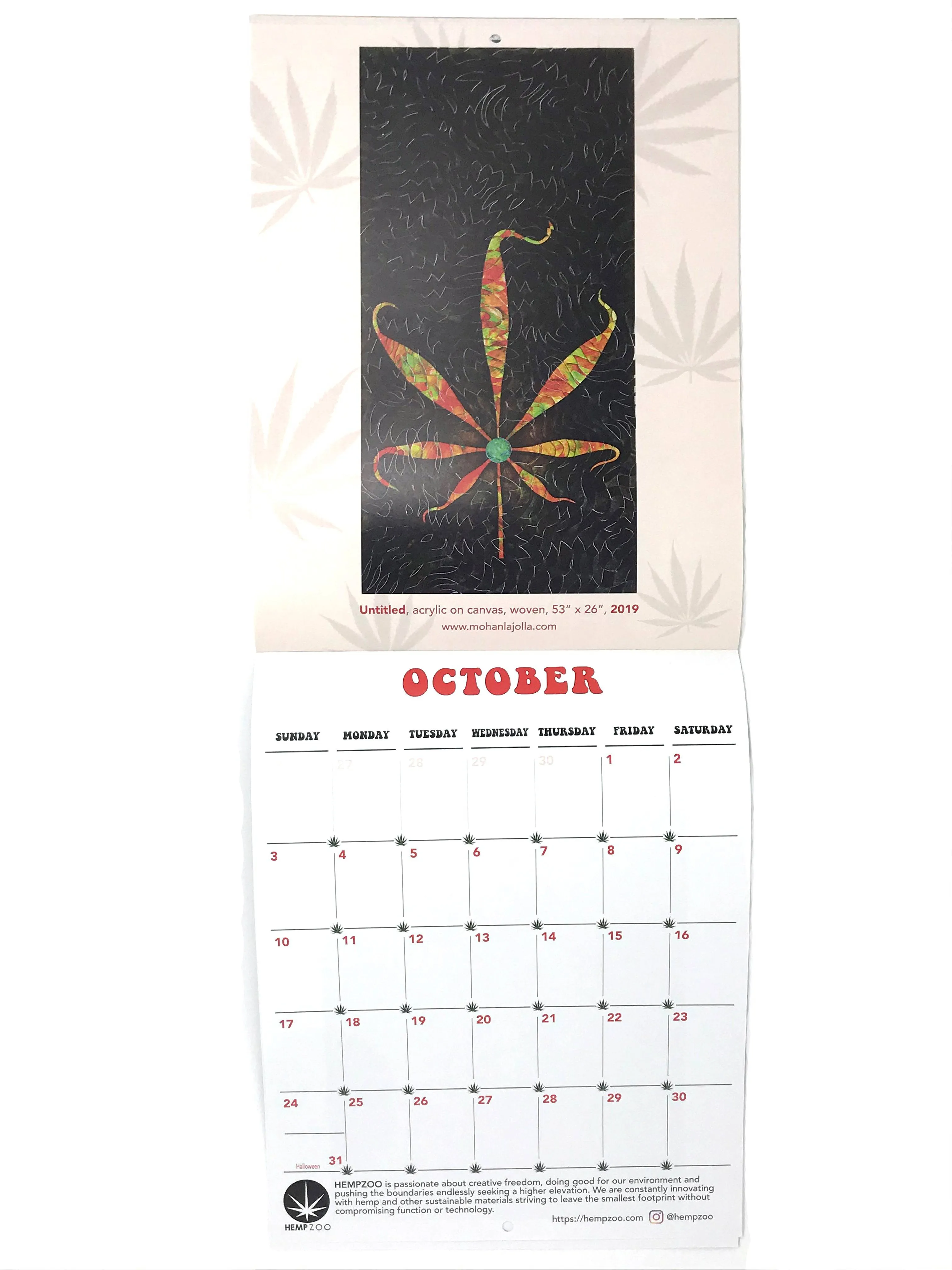 Cannabis Art Calendar 2021 | Mohan Sundaresan