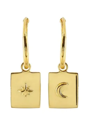 Celestial Medallion Gold Sleepers