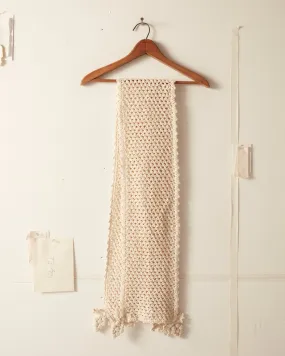 Crochet Grape Scarf - Cream