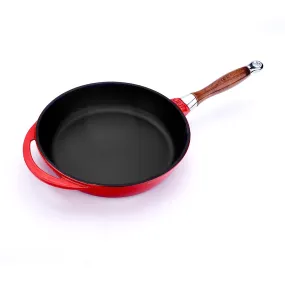 FRYING PANS W/ REMOVABLE WOODEN HANDLE