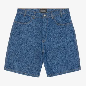 mens pas de mer logo shorts (blue)