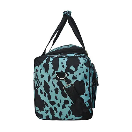 Neon Cow Turquoise NGIL Canvas 20" Duffle Bag