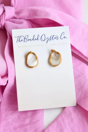 OYSTER STUD EARRINGS