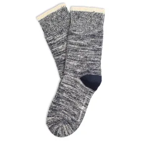 Relax Twister Knit Melange Socks Navy / Off White