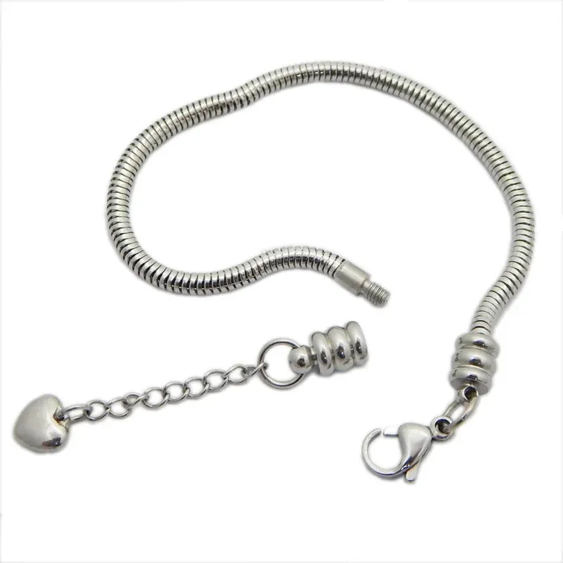 Stainless Steel Charm Bracelet