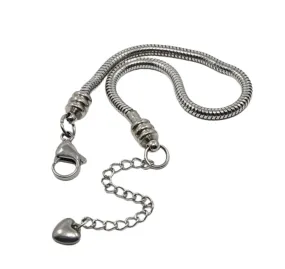 Stainless Steel Charm Bracelet