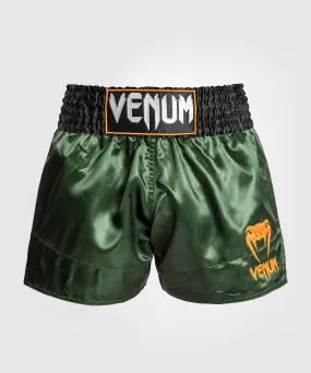 Venum Classic Muay Tha Short - Green/Black/Gold