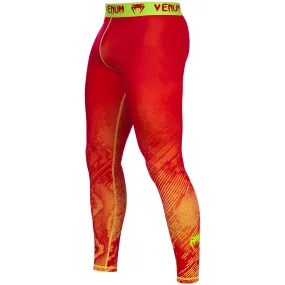 Venum Fusion Compression Tights - Orange/Yellow