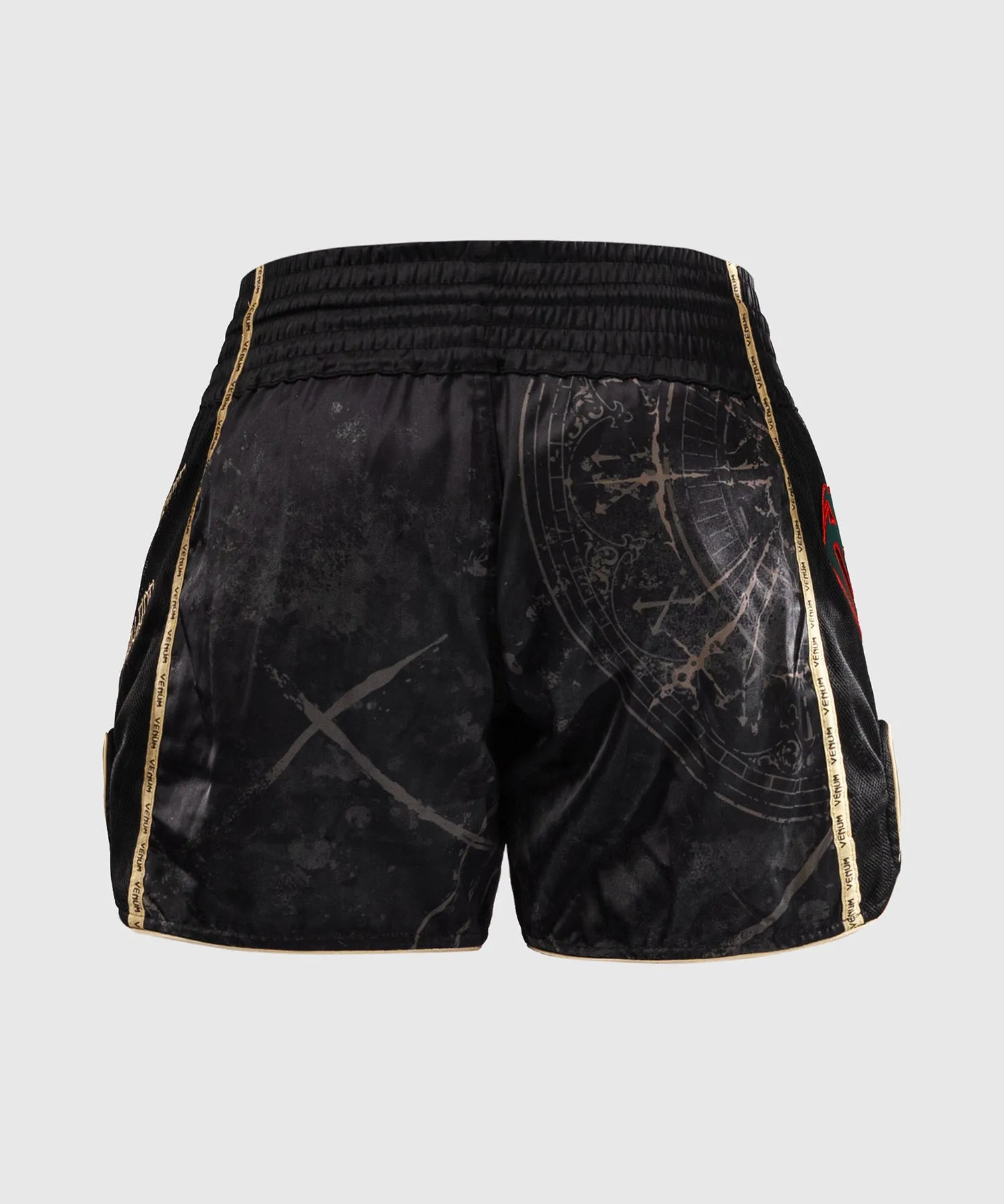 Venum Santa Muerte 5.0 Muay Thai Shorts - Deep Black/Gold