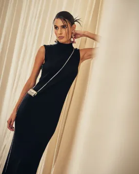 VESTIDO RAIZZ PRETO ELIZA PESPONTOS